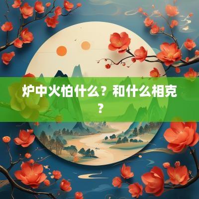 炉中火怕什么？和什么相克？