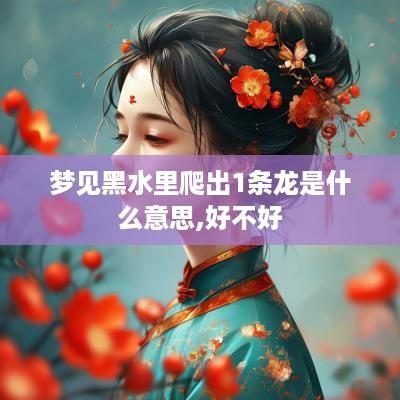 梦见黑水里爬出1条龙是什么意思,好不好