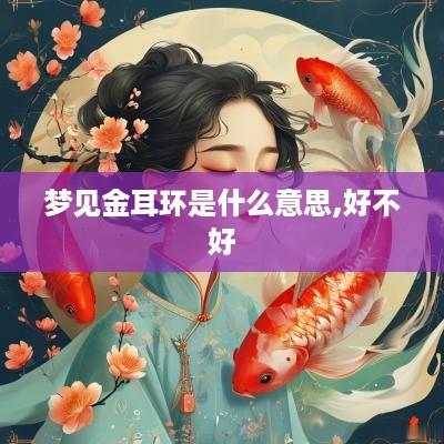 梦见金耳环是什么意思,好不好