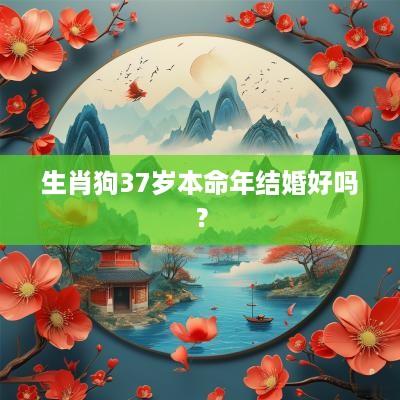 生肖狗37岁本命年结婚好吗？