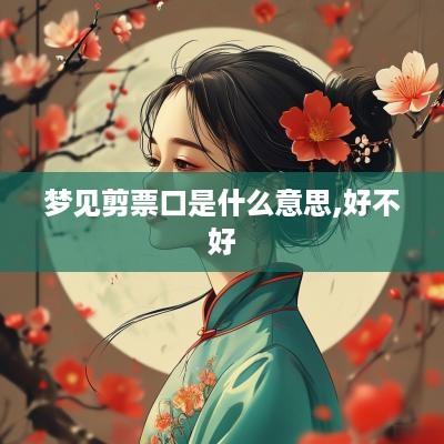 梦见剪票口是什么意思,好不好
