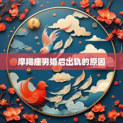 摩羯座男婚后出轨的原因