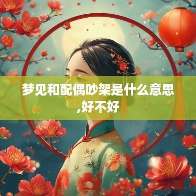 梦见和配偶吵架是什么意思,好不好