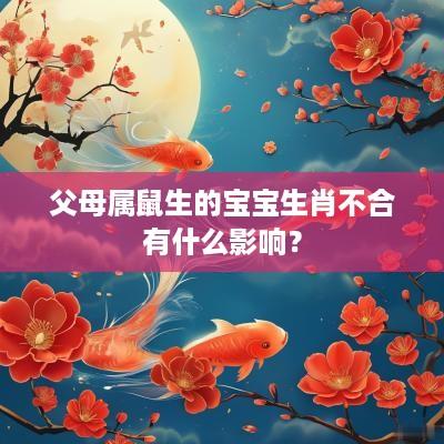 父母属鼠生的宝宝生肖不合有什么影响？