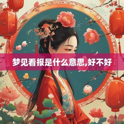 梦见看报是什么意思,好不好