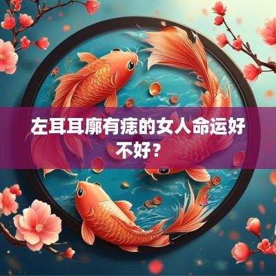 左耳耳廓有痣的女人命运好不好？