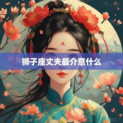狮子座丈夫最介意什么