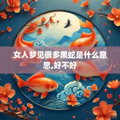 女人梦见很多黑蛇是什么意思,好不好