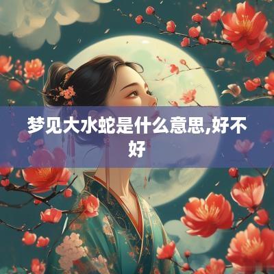 梦见大水蛇是什么意思,好不好