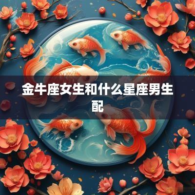 金牛座女生和什么星座男生配