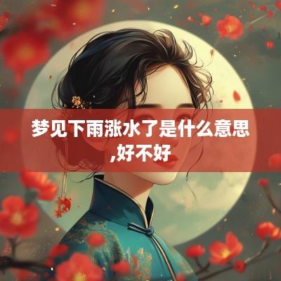 梦见下雨涨水了是什么意思,好不好
