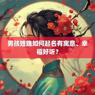 男孩姓隗如何起名有寓意、幸福好听？
