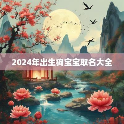 2025年出生狗宝宝取名大全