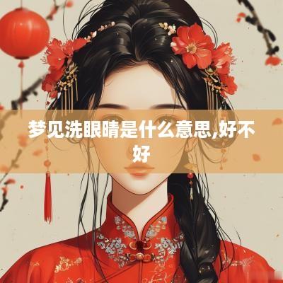 梦见洗眼晴是什么意思,好不好