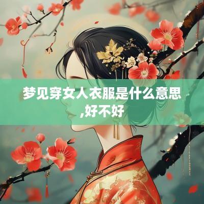 梦见穿女人衣服是什么意思,好不好