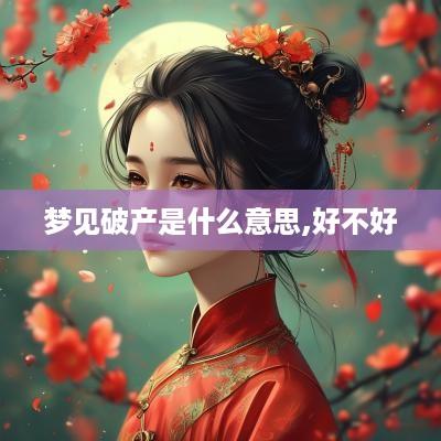 梦见破产是什么意思,好不好