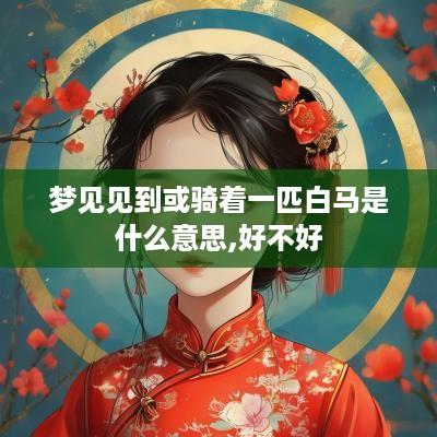 梦见见到或骑着一匹白马是什么意思,好不好