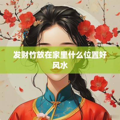 发财竹放在家里什么位置好风水