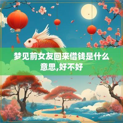 梦见前女友回来借钱是什么意思,好不好