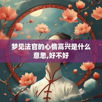 梦见法官的心情高兴是什么意思,好不好