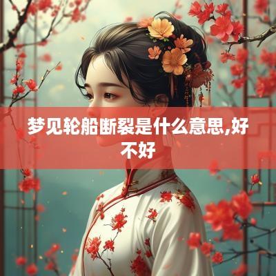 梦见轮船断裂是什么意思,好不好