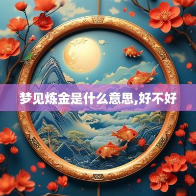 梦见炼金是什么意思,好不好