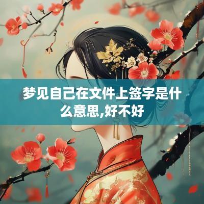 梦见自己在文件上签字是什么意思,好不好