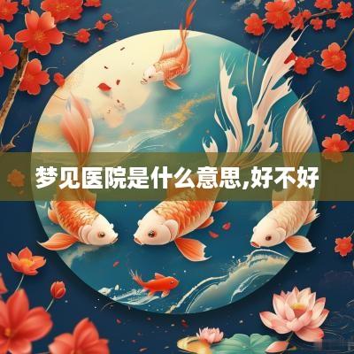 梦见医院是什么意思,好不好