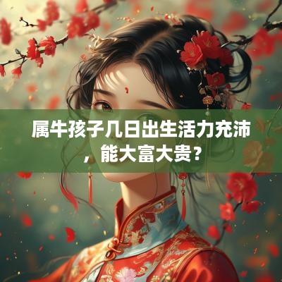 属牛孩子几日出生活力充沛，能大富大贵？