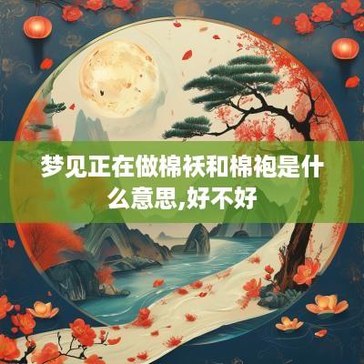 梦见正在做棉袄和棉袍是什么意思,好不好