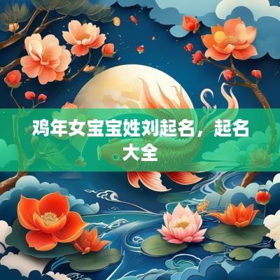 鸡年女宝宝姓刘起名，起名大全