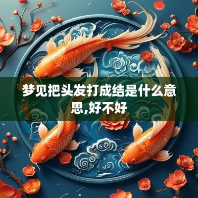 梦见把头发打成结是什么意思,好不好