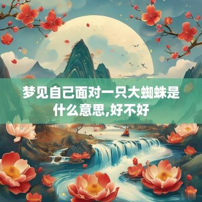 梦见自己面对一只大蜘蛛是什么意思,好不好