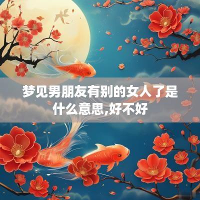 梦见男朋友有别的女人了是什么意思,好不好