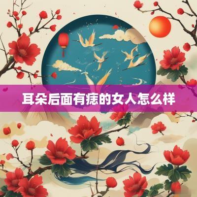 耳朵后面有痣的女人怎么样
