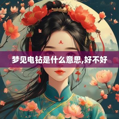 梦见电钻是什么意思,好不好