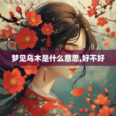 梦见乌木是什么意思,好不好