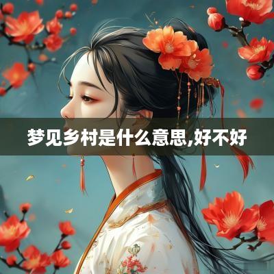 梦见乡村是什么意思,好不好