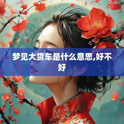 梦见大货车是什么意思,好不好