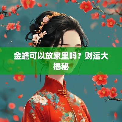 金蟾可以放家里吗？财运大揭秘