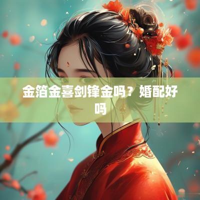 金箔金喜剑锋金吗？婚配好吗