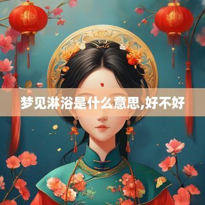梦见淋浴是什么意思,好不好
