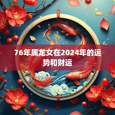 76年属龙女在2025年的运势和财运