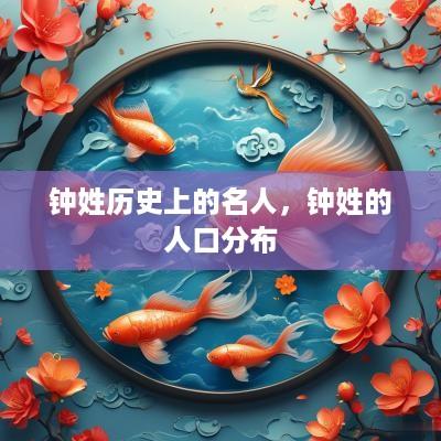 钟姓历史上的名人，钟姓的人口分布