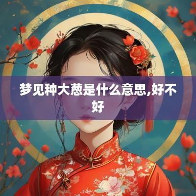 梦见种大葱是什么意思,好不好