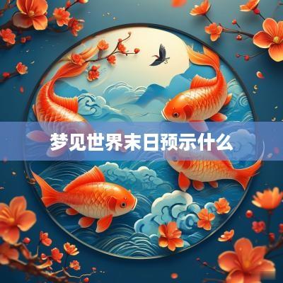 梦见世界末日预示什么