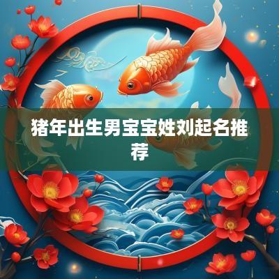 猪年出生男宝宝姓刘起名推荐
