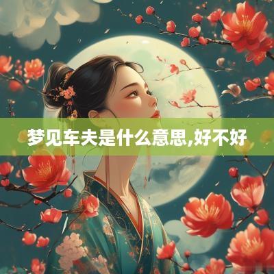 梦见车夫是什么意思,好不好