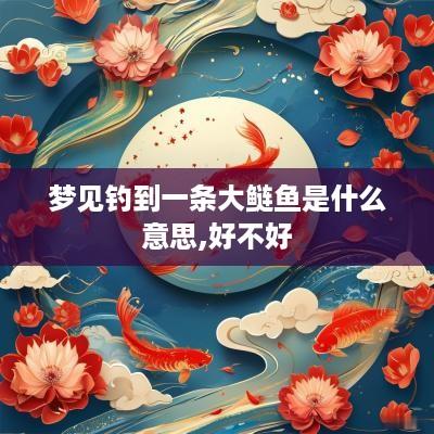 梦见钓到一条大鲢鱼是什么意思,好不好