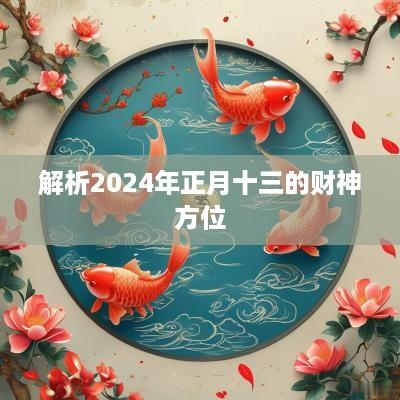 解析2025年正月十三的财神方位